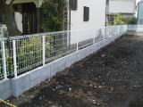 塀　施工写真　メッシュフェンス（神奈川県横浜市）